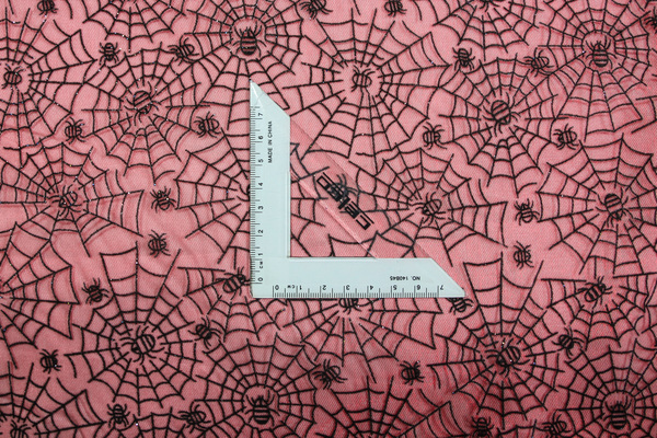 Cobweb Flocked Organza