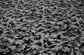 Grey Camo Premium Printed Cotton