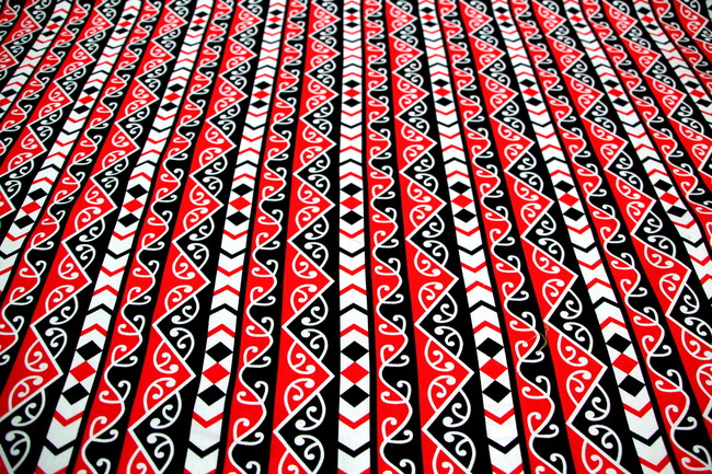 Poraka Columns Kiwiana Printed Cotton 