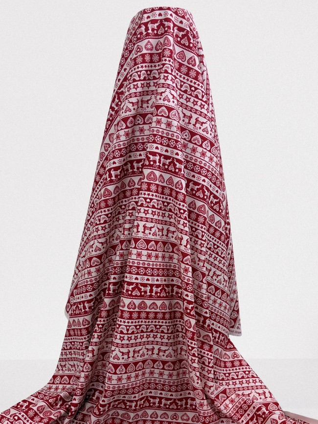 Christmas Red & White Cotton