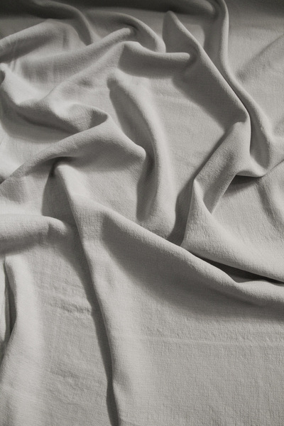 Misty Grey Wool/Viscose Stretch Woven