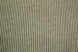 Gold Foiled Stripes & Micro Dots on Ivory Printed Cotton