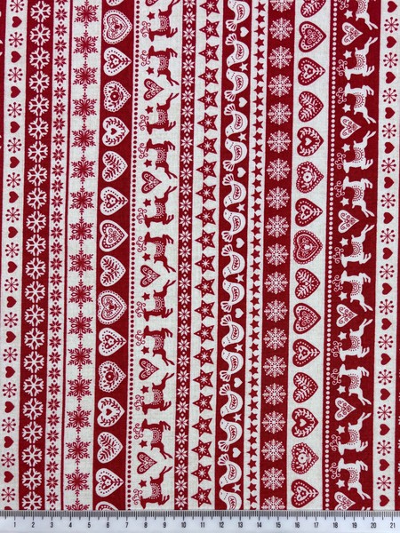 Christmas Red & White Cotton