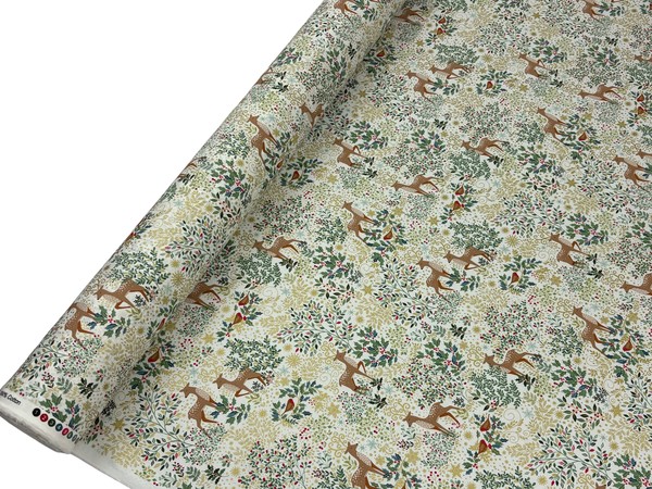 Reindeer & Mistletoe Cotton