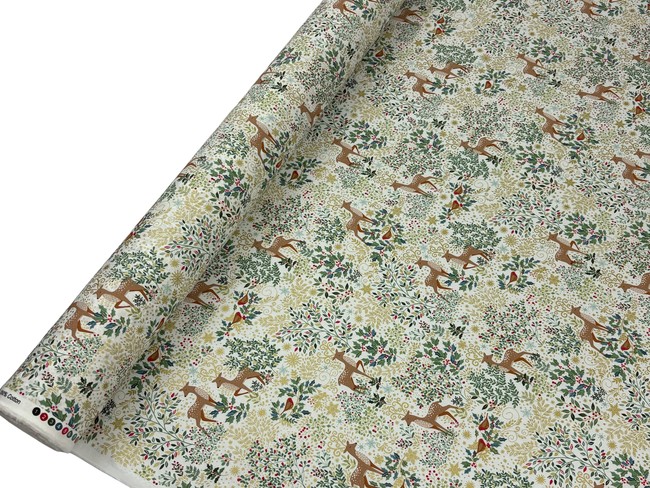 Reindeer & Mistletoe Cotton