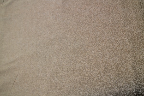 Beige Ponga Koru Design Kiwiana Cotton