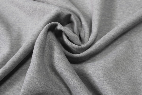 Grey Marle Brushed Sweatshirting