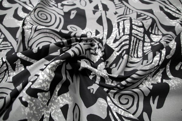 Grey/White on Black Pasifika Bengaline