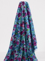 Poppies in Nightshade Tones Premium Cotton