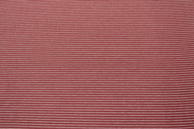 Rose Pink & White Pinstriped Cotton Lycra Knit