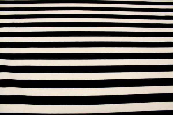 Classic Striped Lycra - Cream & Black
