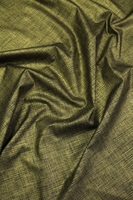 Fine Gold Foiled Cross Hatch on Black Printed Cotton