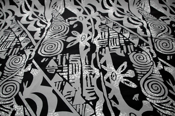 Grey/White on Black Pasifika Bengaline