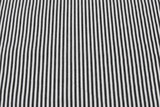 Charcoal & Ivory Pinstripe Woven Stretch Cotton