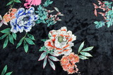 Stunning Floral Printed Stretch Velvet