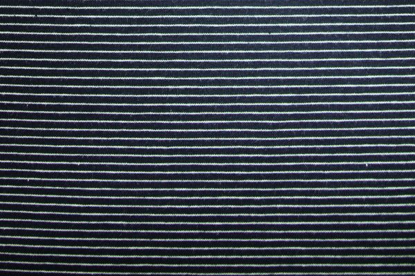 Navy & White Pinstriped Cotton Lycra Knit