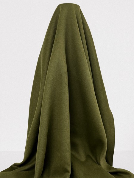Olive Green 100% Wool Coating