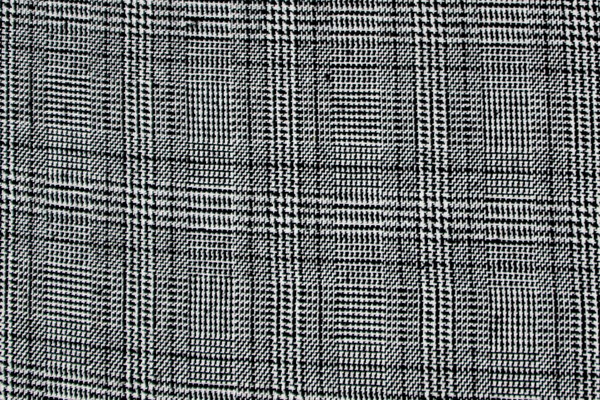 Black & White Mini Houndstooth Check Wool Blend