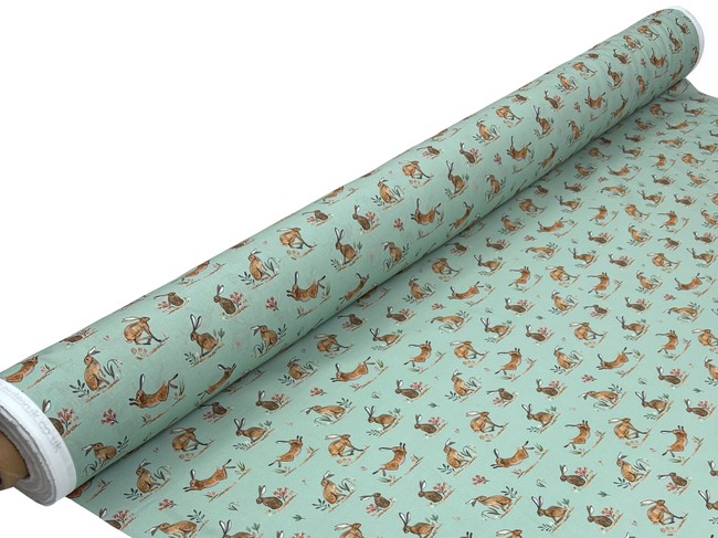 In the Forest - Hares Premium Cotton