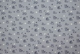Navy Dogs on Chambray Printed Cotton