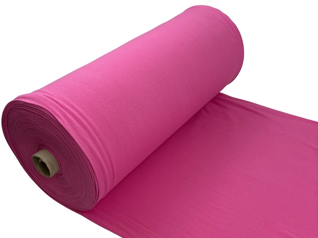 Bright Candy Pink Tubular Ribbing