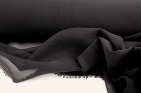 Japanese Black Plain Chiffon