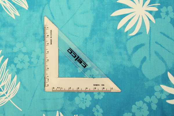 Island Palms on Turquoise Printed Cotton/Rayon Blend