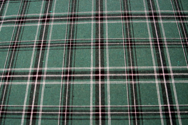 Classic Green Tartan Wool Shirting