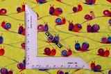 Snails on Lemon - Catsville Premium Cotton