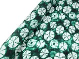 * SPECIAL * Green Tones Tie-Dye Circles Printed Rayon