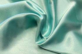 Soft Aqua Stretch Satin