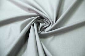 Silver & White Textured Woven Polycotton