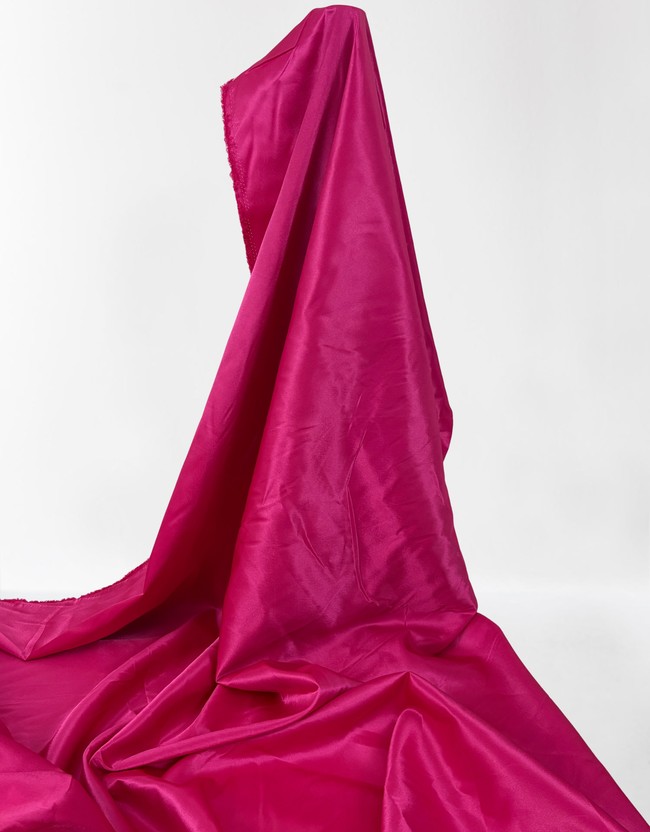 Retro Pink Satin Backed Crepe