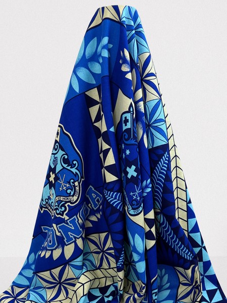 Blues & Cream Tongan Cotton Dobby