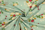 Sweet Acres Floral on Pale Green Printed Cotton