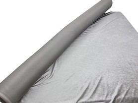 Smokey Grey Plush Stretch Velvet