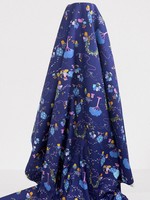 Garden Scene on Ink Printed Cotton