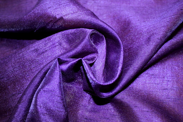 Silk Look Polyester - Purple Slub