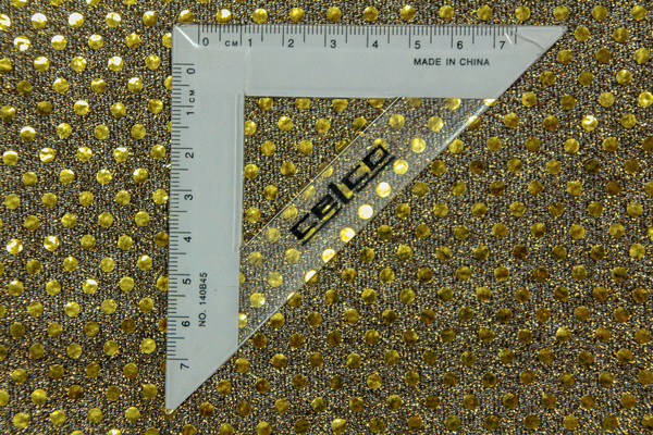 Gold on Black Mini Disco Dot