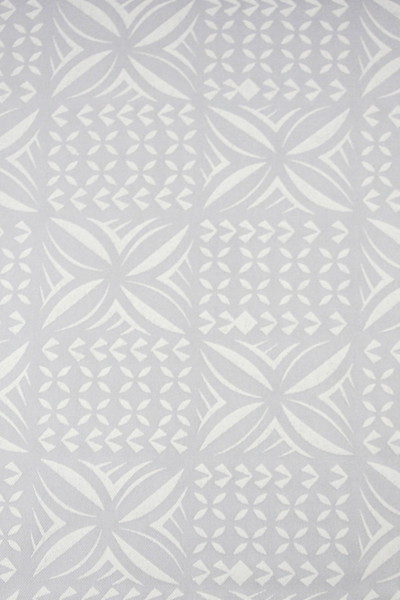 Island Design "Squares" White on White Sturdy Stretch Knit