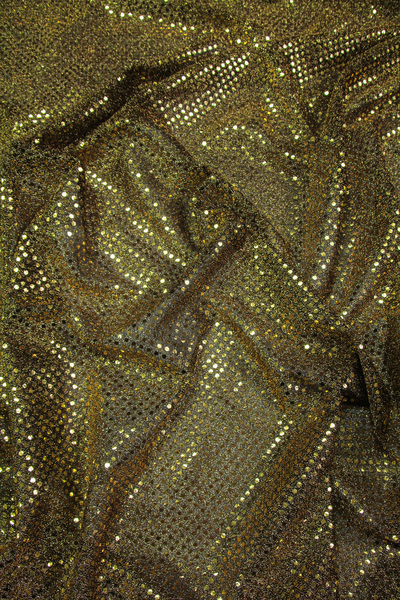 Gold on Black Mini Disco Dot