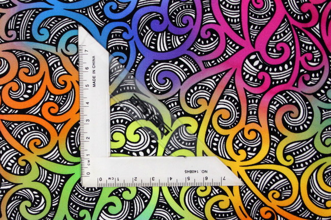 Rainbow - Te Koripi Wae O Maui Design Kiwiana Cotton