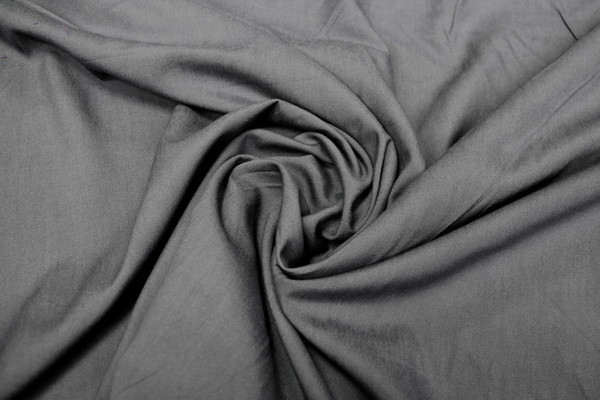 Storm Grey Plain Rayon 