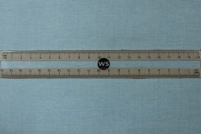 Blue & White Textured Woven Polycotton New Image