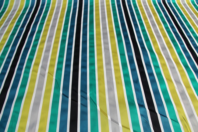 Cool Tones Striped Upholstery Woven