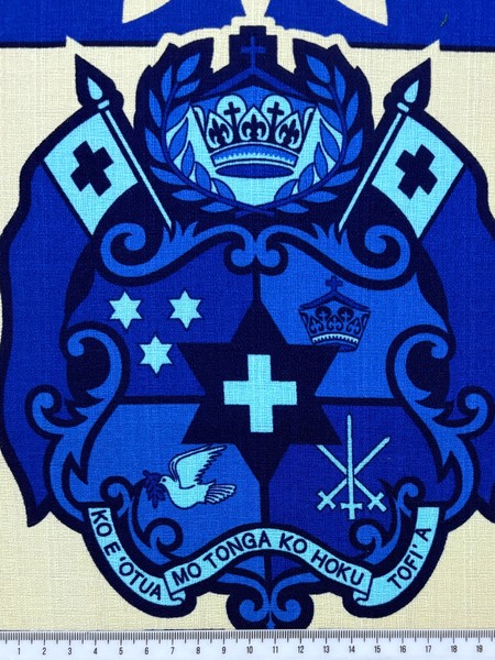 Blues & Cream Tongan Cotton Dobby