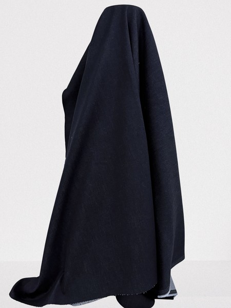 Blue Black Stretch Denim