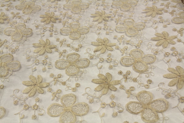 Lovely Embroidered Organza - Pretty Flowers