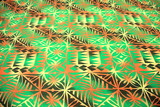 Lime on Yellow & Orange Pasifika Printed Mini Matt