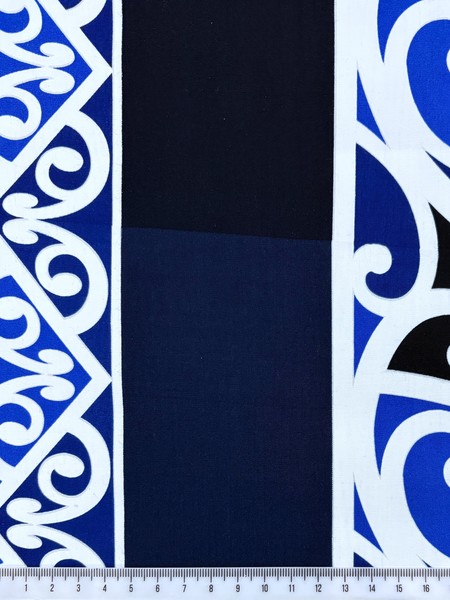 Designs of Aotearoa on Blues Rayon